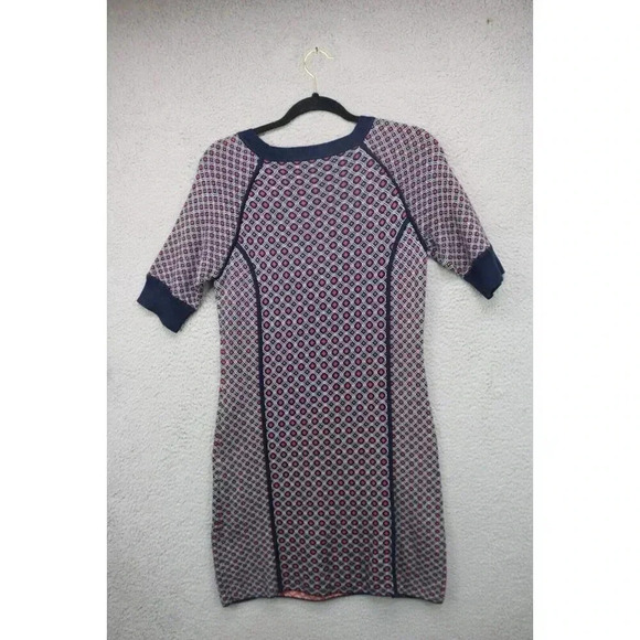 Juicy Couture Short Sleeve Diamond Print Sweater Dress-Size Large-Short - Picture 8 of 9